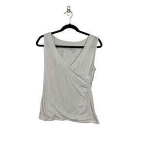 Soft Surroundings white tank top size petite woman’s S, EUC